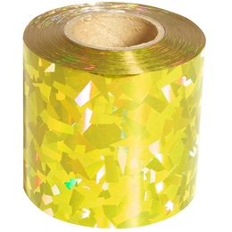 Gold Diamond Holographic Streamer - 2 in.