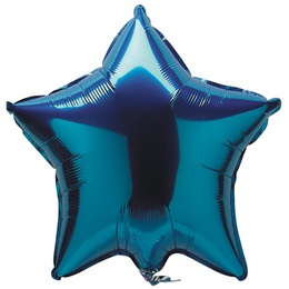 Foil Star Balloon-Blue