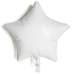 White Foil Star Balloon