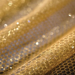 Gold Glitter Fabric
