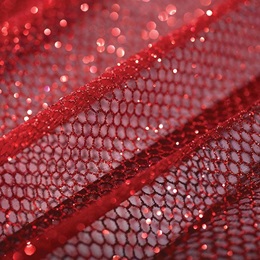 Red Glitter Fabric