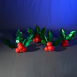 Holly & Berries Balloon Clusters Kit (set of 4)