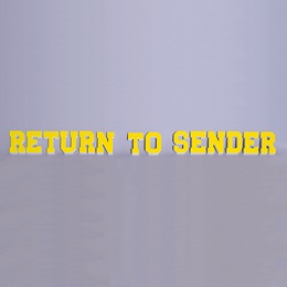 Yellow Return to Sender Letters Parade Float Kit (set of 2)