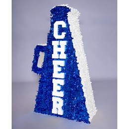 Blue and White Giant Megaphone Parade Float Kit