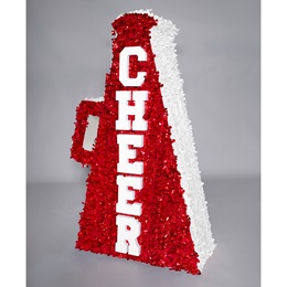 Red and White Giant Megaphone Parade Float Kit