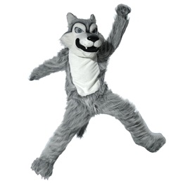 Gray Wolf Mascot Costume