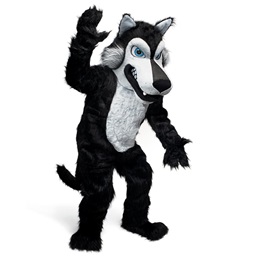 Black Wolf Mascot Costume