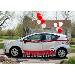 Red/White Car Parade Decoration Kit