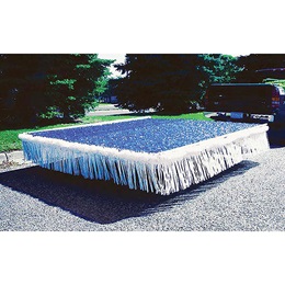 Blue and White Vinyl Trailer Parade Float Decorating Kit