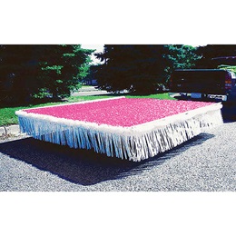 Hot Pink and White Vinyl Trailer Parade Float Decorating Kit