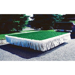 Grass Green and White Vinyl Trailer Parade Float Decorating Kit