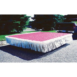 Light Pink and White Vinyl Trailer Parade Float Decorating Kit