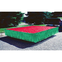 Red and Green Vinyl Trailer Parade Float Decorating Kit