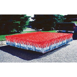 Red, White, and Blue Vinyl Trailer Parade Float Decorating Kit