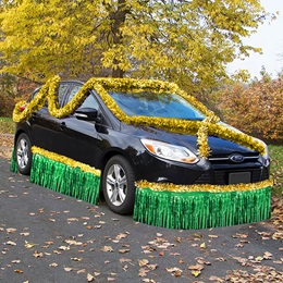 Gold and Green Metallic Car Parade Decorating Kit