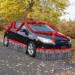 Red and Silver Metallic Car Parade Decorating Kit