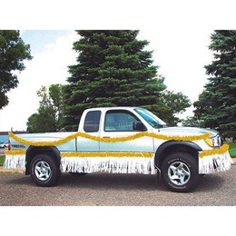 Gold and White Vinyl Truck Parade Decorating Kit