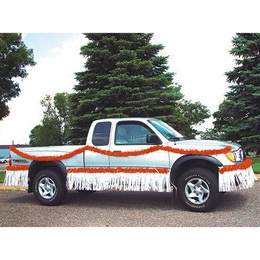 Orange and White Vinyl Truck Parade Decorating Kit