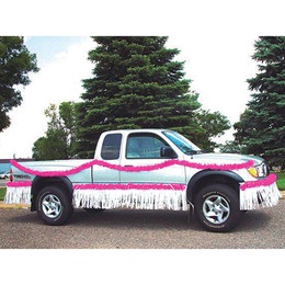 Hot Pink and White Vinyl Truck Parade Decorating Kit