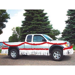 Red and White Vinyl Truck Parade Decorating Kit