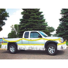 Yellow and White Vinyl Truck Parade Decorating Kit