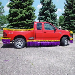 Gold and Purple Metallic Truck Parade Decorating Kit