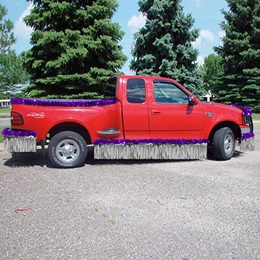 Purple and Silver Metallic Truck Parade Decorating Kit