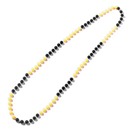 Black and Yellow Bead Necklaces - 12/pkg