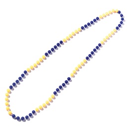 Blue and Yellow Bead Necklaces - 12/pkg