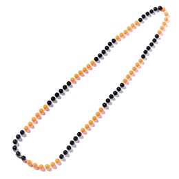 Orange and Black Bead Necklaces - 12/pkg