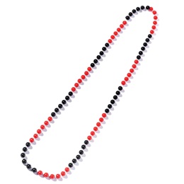 Red and Black Bead Necklaces - 12/pkg